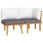 Sofy ogrodowe - VidaXL 2-cz. zestaw wypoczynkowy do ogrodu, z poduszkami, akacjowe! 316266 - miniaturka - grafika 1