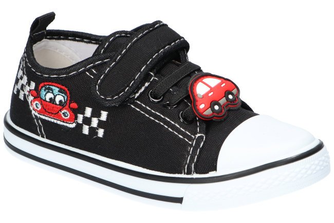 AMERICAN TEN166 KAPCIE TRAMPKI DZIECIĘCE NA RZEP WKŁADKA SKÓRZANA BLACK 29