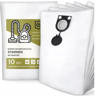 10x Worek do Odkurzacza Starmix Sx 1225 Dp Syntetyczny Tekstylny Worki G9 - Worki do odkurzaczy - miniaturka - grafika 1