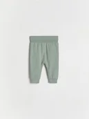 Spodenki dla niemowląt - Reserved - Bawełniane spodnie - jasnozielony - miniaturka - grafika 1