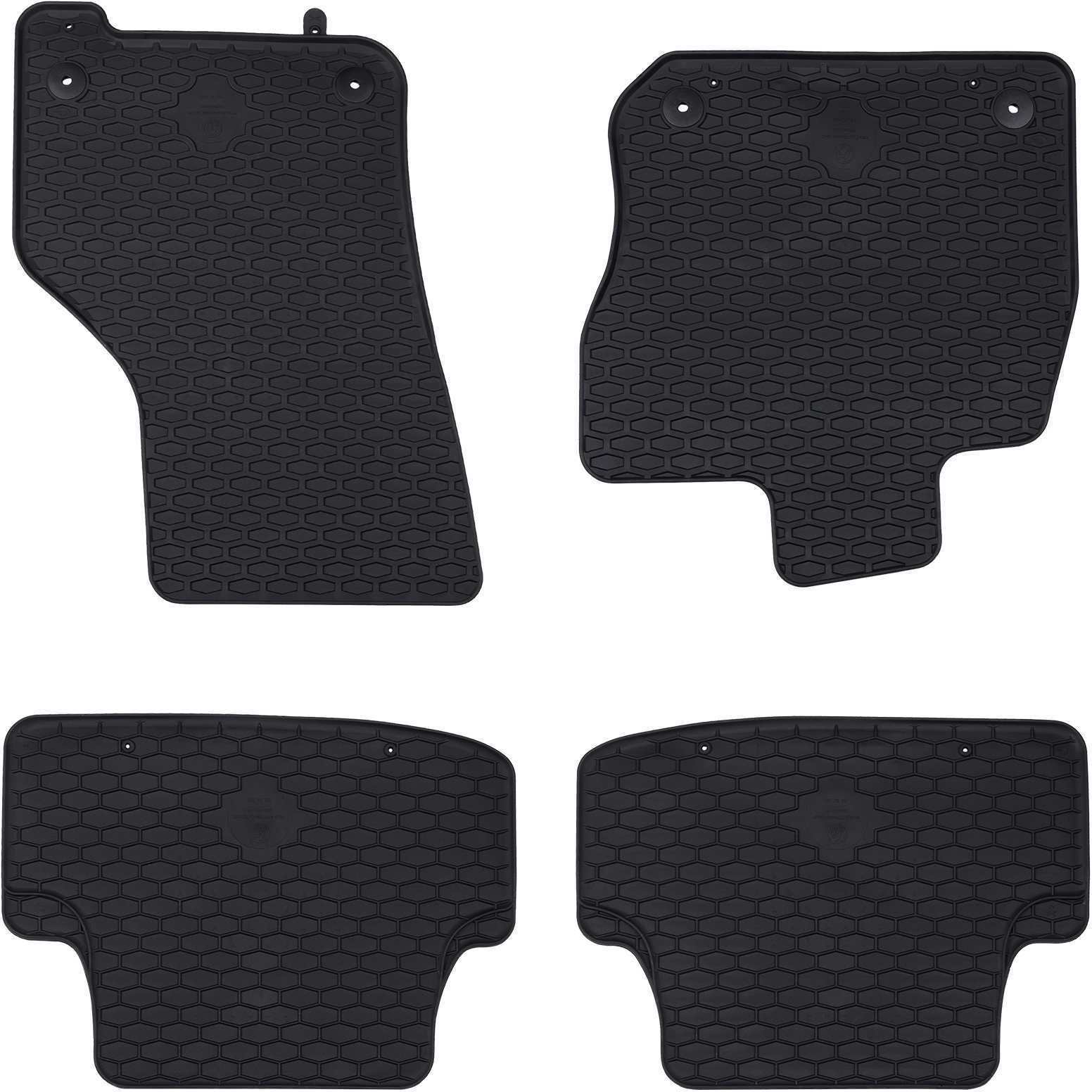 vidaXL Mata samochodowa 4 pcs Czarny VW GOLF VIII MHEV Guma