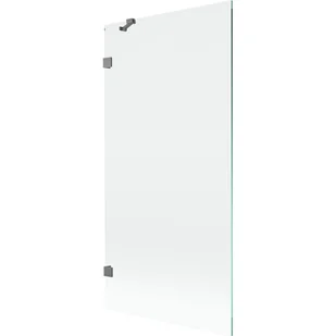 Mexen Lunar parawan nawannowy 1-skrzydłowy 90 x 150 cm, transparent, gun metal - 897-090-000-95-00 - Parawany nawannowe - miniaturka - grafika 1