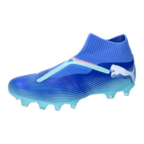 PUMA Unisex's Future 7 Match+ Ll Fg/Ag buty piłkarskie, Bluemazing PUMA biała elektryczna mięta pieprzowa, 40 EU