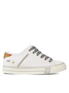 Buty dla dziewczynek - Mustang Trampki 5024-318-1 Biały - miniaturka - grafika 1