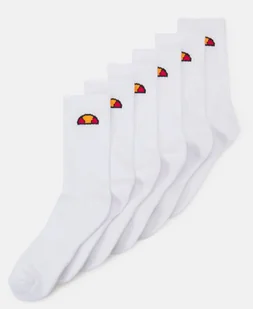SKARPETKI ELLESSE BIAŁE 6 PAR DŁUGIE UNISEX Sport Socks 6-Pack Wht 39-42 - Skarpetki męskie - miniaturka - grafika 1