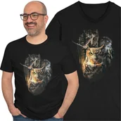 Koszulki męskie - Forest Owls Koszulka Sowy Las Natura Drapieżnik - miniaturka - grafika 1