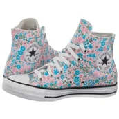 Trampki damskie - Trampki CTAS Hi White/Gnarly Blue A14980C (CO782-a) Converse - miniaturka - grafika 1