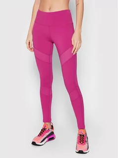 Spodnie sportowe damskie - Guess Legginsy O1BA52 MC049 Różowy Slim Fit - grafika 1