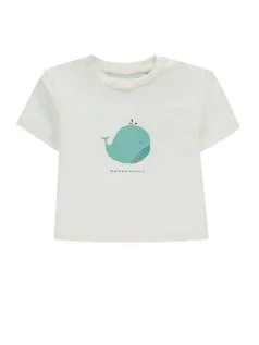 Kaftaniki dla niemowląt - bellybutton Koszulka w kolorze kremowym - grafika 1