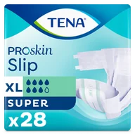 Pieluchy dla dorosłych - Tena Slip ProSkin, pieluchomajtki, rozmiar XL, 120-160 cm, Super, 28 sztuk - miniaturka - grafika 1