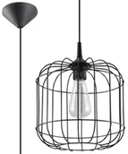 Lampy sufitowe - Sollux Lighting Lampa wisząca CELTA czarna SL.0296 - miniaturka - grafika 1