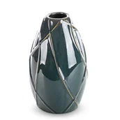 Wazony i flakony - Wazon Ceramiczny Teo 17X17X27 Turkusowy - miniaturka - grafika 1