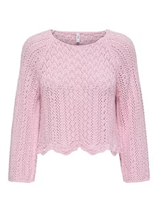 Bestseller A/S Damski sweter ONLNOLA Life 3/4 KNT NOOS, Candy Pink, XXL, Candy Pink, XXL - Swetry damskie - miniaturka - grafika 1