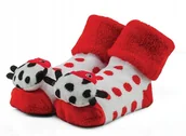 Skarpetki dla dzieci - Ciepłe bawełniane skarpetki z grzechotką r 6-12 m. - miniaturka - grafika 1