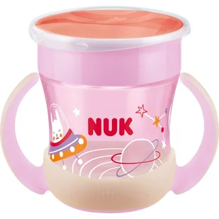 NUK Magic Cup Night kubek z uchwytami 6m+ Pink 160 ml - Kubki dla dzieci - miniaturka - grafika 1