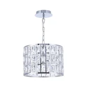 Lampy sufitowe - Maytoni LAMPA wisząca GELID MOD184-PL-01-CH Maytoni okrągła OPRAWA zwis z kryształkami glamour crystal chrom przezroczysty MOD184-PL-01-CH - miniaturka - grafika 1
