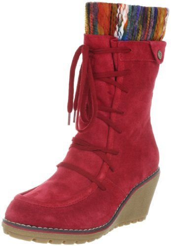 s.Oliver Damskie kozaki i botki Casual Fashion, czerwony - Czerwony Scarlet 501-42 EU