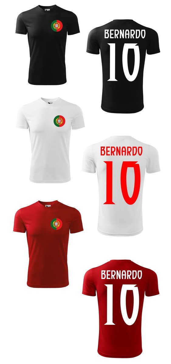 Treningowa Koszulka PORTUGAL BERNARDO SILVA 10 jr