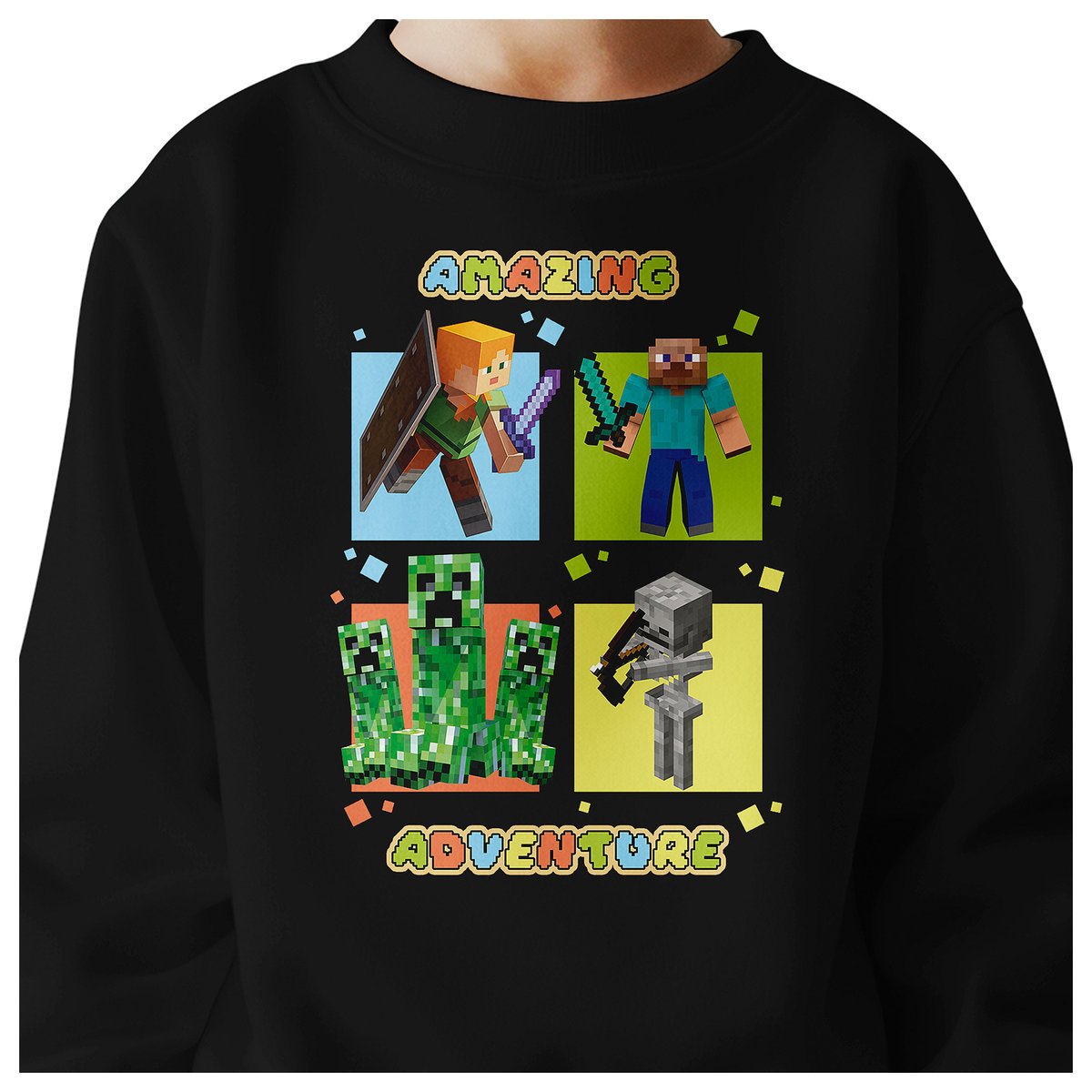 BLUZA DZIECIĘCA MINECRAFT 134-140 DLA DZIEWCZYNKI CHŁOPCA JAKOŚĆ