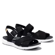 Sandały damskie - Damskie Sandały TIMBERLAND WILESPORT LTHR SANDAL TB0A27T60151 – Czarny - miniaturka - grafika 1