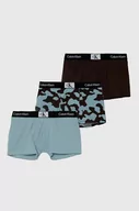 Majtki dla dzieci - Calvin Klein Underwear bokserki dziecięce 3-pack kolor niebieski - miniaturka - grafika 1