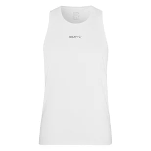Męska koszulka bez rękawów CRAFT ADV ESSENCE SINGLET 2 M 1914713-900000 – Biały - Koszulki męskie - miniaturka - grafika 1