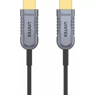 Kable - Unitek Kabel kabel optyczny HDMI 2.1 AOC 8K 120Hz 80 m C11055DGY - miniaturka - grafika 1