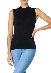 goldenpoint Damski tank top ze stójką, czarny, M - Koszulki i topy damskie - miniaturka - grafika 1
