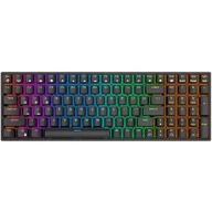 Klawiatury - Klawiatura mechaniczna Royal Kludge RK100 RGB, Red switch (czarna) - miniaturka - grafika 1