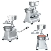 Akcesoria i części AGD - vidaXL Prasa do hamburgerów z woskowanym papierem, aluminium, 13 cm - miniaturka - grafika 1