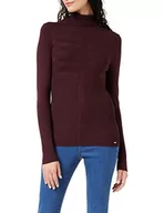 Swetry damskie - Morgan sweter z cienkim golfem mentos sweter damski, Lie z wina, XL - miniaturka - grafika 1