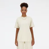 Koszulki i topy damskie - Koszulka damska New Balance WT41501LIN  beżowa - miniaturka - grafika 1