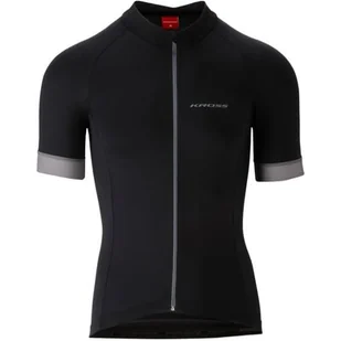 Koszulka rowerowa KROSS Pave ( L) Czarny - Koszulki rowerowe - miniaturka - grafika 1