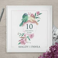 Albumy fotograficzne - Duży album na zdjęcia z nadrukiem dla pary na 10 rocznicę ślubu - miniaturka - grafika 1