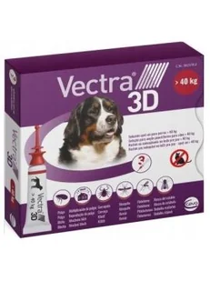 VECTRA 3D Roztwór dla psów >40 na pchły i kleszcze - Artykuły przeciw pasożytom VECTRA 3D Roztwór dla psów >40 na pchły i kleszcze - Artykuły przeciw pasożytom - miniaturka - grafika 1