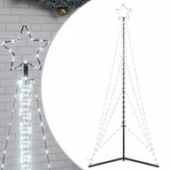 Ozdoby bożonarodzeniowe - vidaXL Lampki choinkowe, 483 zimnych białych LED, 240 cm - miniaturka - grafika 1
