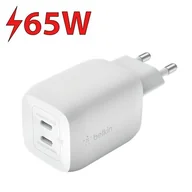 Ładowarki do telefonów - Belkin Boost Pro Dual USB-C 65W - miniaturka - grafika 1