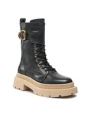 Botki damskie - Gino Rossi Trapery 222FW105 Czarny - miniaturka - grafika 1