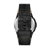 Akcesoria do zegarków - Czarny pasek do zegarka Diesel DZ4658 skórzany - miniaturka - grafika 1