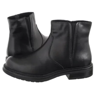 Botki Czarne BT 345-S (SL548-a) Sergio Leone - Botki damskie - miniaturka - grafika 1