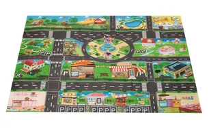Mata Do Zabawy Ulice Znaki Drogowe Miasto 1X1,3M - Zabawki interaktywne dla dzieci - miniaturka - grafika 1