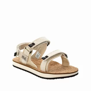 Sandały damskie - Sandały damskie Jack Wolfskin ECOSTRIDE 2 SANDAL W natural / cork - 37 - grafika 1