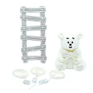 Dodatki do ciast w proszku - Miś z Drabinką i Baloniki Figurka Cukrowa Na Tort - miniaturka - grafika 1