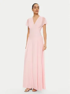 ROTATE Sukienka wieczorowa 113630 Różowy Regular Fit - Sukienki - miniaturka - grafika 1