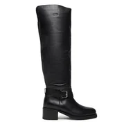 Kozaki damskie - Kozaki Bronx Ky Ley 14402-US Czarny - miniaturka - grafika 1