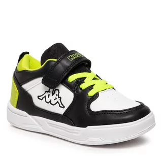 Buty dla chłopców - Sneakersy Kappa - 260932K Black/Lime 1133 - grafika 1