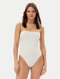 Calvin Klein Swimwear Strój kąpielowy KW0KW02709 Beżowy - Stroje kąpielowe - miniaturka - grafika 1