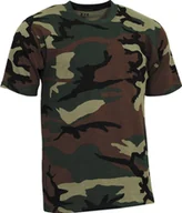 Koszulki męskie - MFH Koszulka US "Streetstyle" woodland brunatna zielona 140-145 g 3XL - miniaturka - grafika 1