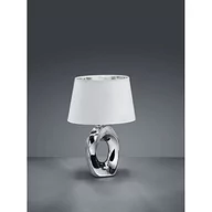 Lampy stojące - Trio RL Taba R50511089 lampka stołowa biurkowa 1x40W E14 srebrny / biały - miniaturka - grafika 1