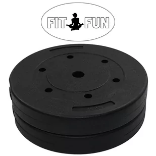 Fit Fun ZESTAW 20kg OBCIĄŻENIE BITUMICZNE KOMPOZYTOWE 2x 10kg TALEŻ ciężar 2x10kg - Obciążenia - miniaturka - grafika 1